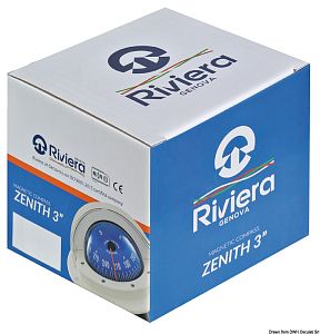 Встраиваемый компас RIVIERA 3" BZ1/AV черный-черный (арт. 25.014.00)