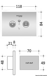 Панель управления SFT с сенсорным экраном для электрических унитазов TECMA