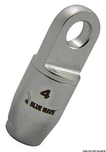 Проушина из нержавеющией стали для текстильной оснастки  Ø 6 мм 5500кг