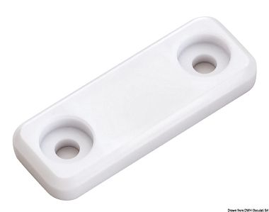 Плоский магнитный замок Sugatsune 45x17x5,6 мм, 3 кг, белый (арт. 38.107.44)