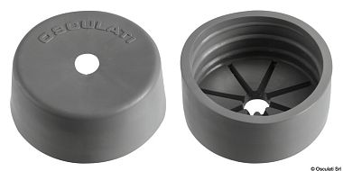 Декоративная заглушка для трубы 16.104.40 серая (10 штук)