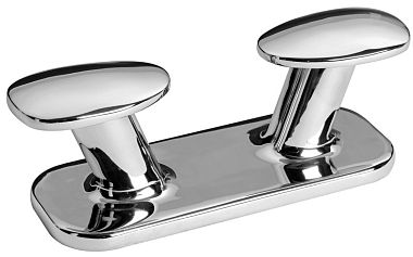 Кнехт грибовидный на шпильках М16 300x79x100мм 8592кг из зеркально полированной нержавеющей стали AI