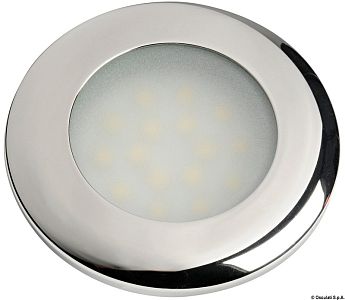 Встраиваемый LED светильник Capella 12/24 В, 3,6 Вт, 240 Лм, белый свет, кольцо из нержавеющей стали (арт. 13.433.30)
