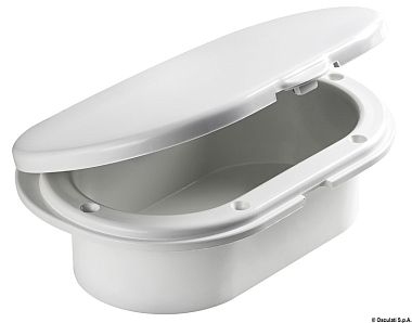 Ниша для душа и смесителя Oval овальной формы с простой крышкой 185x131 мм