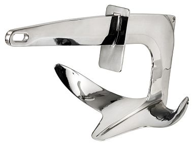 Якорь Trefoil из нержавеющей стали с пластиной фиксации 320x570х385 мм 10 кг