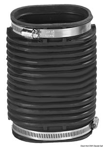 Гофрированный чехол для привода трансмиссии моторов Volvo Penta 116x77x180мм (арт. 43.950.08 / 3888916)