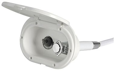 Палубный душ с кнопочной лейкой Mizar и герметичным выключателем с ПВХ шлангом 4м