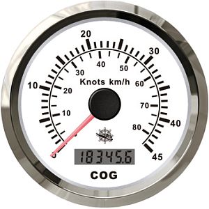 Спидометр с GPS компасом белый/глянцевый (арт. 27.780.01)