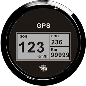 Спидометр компас счетчик миль GPS черный/черный (арт. 27.781.02)
