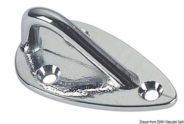 Обушок на винтах из хромированной бронзы 50 x 30 x 25 мм