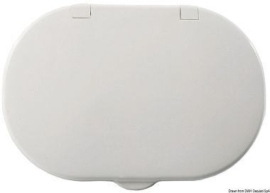 Простая крышка Oval овальной формы и белого цвета