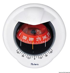 Настенный компас RIVIERA 4" Pegasus красный-белый