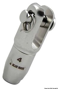 Вилочный наконечник для текстильной оснастки Ø 6 мм 5500 кг