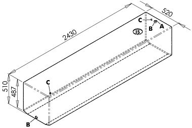 Бак для питьевой воды 600 л