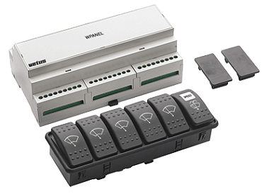 Панель управления Vetus 12/24 В, для 5 поводков (арт. WPANEL)