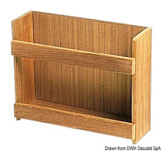 Полка ARC из тика для консервных банок или других предметов 316 x 101 x 254 мм