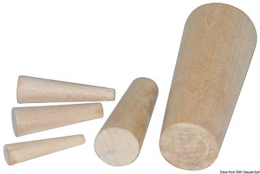 Набор из 10 аварийных деревянных пробок 8 - 38 мм