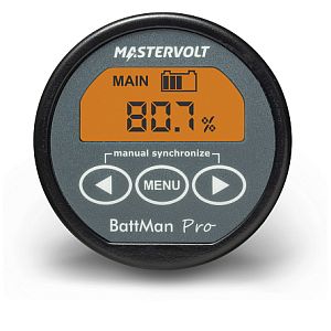 Монитор заряда батареи Mastervolt BattMan Pro 12/24 В, Ø64x72,5 мм, с влагозащищенным экраном IP65 (арт. 70405070)