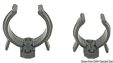 Фиксатор труб для труб/рукояток Ø27/35мм из белого полиамида набор из 10 шт