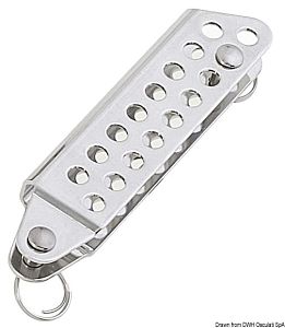 Вантпутенс сложенный с двойными отверстиями из нержавеющей стали 115 x 30 мм 6 мм (арт. 58.370.81)