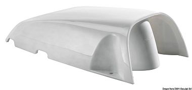 Вентиляционная защитная крышка Wind Shell 263x133x68.5мм белая