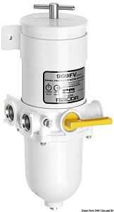 Фильтр для бензина и дизельноготоплива Racor 900MAM 270-341 л/ч, 30 мкм, 432x152x178 мм, полностью металлический (арт. 17.667.12)