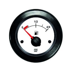 Индикатор уровня топлива белый 12/24 В (арт. FUELW)