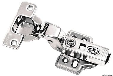 Пружинная петля вставная 110x64мм с замедленным закрыванием из нержавеющей стали AISI316