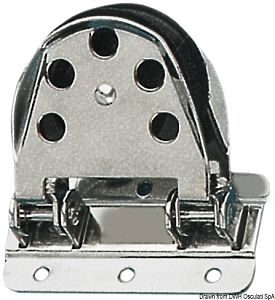 Отводной блок VIADANA из нержавеющей стали на качающемся креплении 55 мм 83 х 42 мм 10/12 мм