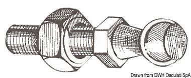 Стальное шаровое крепление для монтажа газовой пружины 10 мм (10 шт) (арт. 38.012.00)