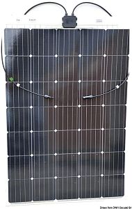 Гибкая солнечная монокристаллическая панель SunPower Enecom IP65 12 В 160 Вт 2,1 кг 1352 x 660 х 1,7