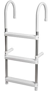 Лестница Eco из анодированного алюминия 3 ступеньки