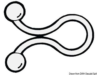 Зажим для нейлоновых кабелей 39 мм (100 шт)