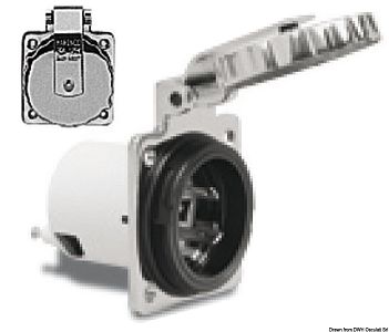 Marinco Easy Lock 303SSEL-BXPK силовой кабельный разъем из нержавеющей стали 16 А 230 B (арт. 14.302