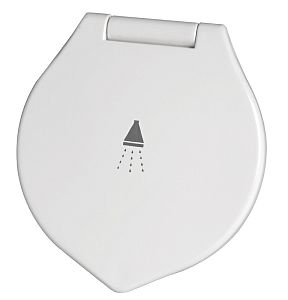 Палубный душ Elegant с кнопочной лейкой Mizar с ПВХ шлангом 4 м и белой крышкой