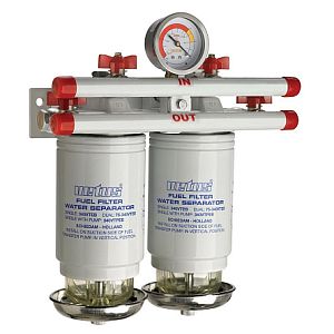 Фильтр-сепаратор топливный Vetus CE/ABYC двойной, 10 микрон, макс. 620 л/час (арт. 75340VTEB)