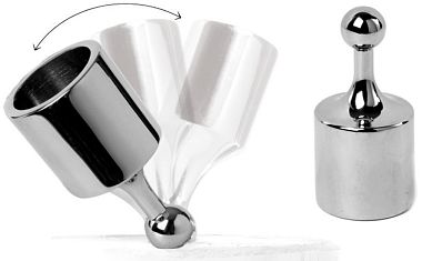 Прямая заглушка AISI316 для монтажа на трубе диаметром 25 мм