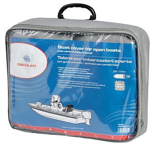 Брезент серый для открытых судов с центральным расположением рулевой стойки/мостика с ветровым стекл