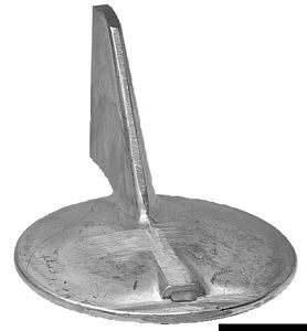 Алюминиевый триммер Yamaha 6K1-4537102 для моторов 100/220 л.с Ø100 мм вращение влево (арт. 43.270.62 / 6K1-4537102)