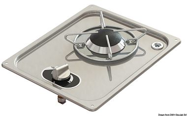 Встраиваемая варочная панель из нержавеющей стали 323x263 мм