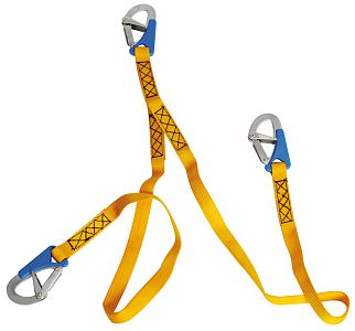Страховочная стропа Euro Lightline с 3 карабинами быстрого раскрытия 2 м