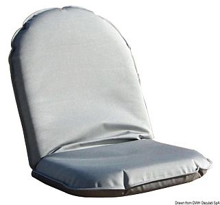 Сидение серое самонесущей конструкции Comfort Seat компактный 92 x 48 x 8 см