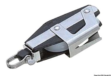 Лонготакельный блок с универсальной головкой и стопором Viadana Plastinox 34 мм 30800 кг 8 мм