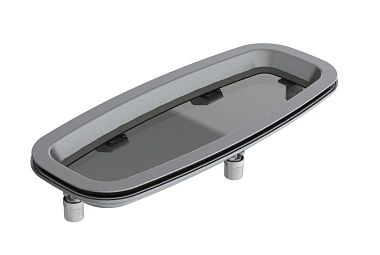 Иллюминатор алюминиевый Vetus класс AIII, 522x219 мм, с противомоскитной сеткой (арт. PXF)