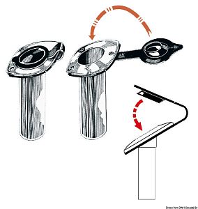 Колпачок для держателя удилища скрытого монтажа из мягкого ПВх белого цвета (арт. 41.168.03BI)