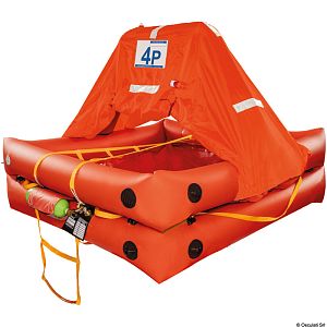 Спасательный плот в жестком контейнере Oceanlife на 10 человек, 80x49x31 см (арт. 22.825.10)
