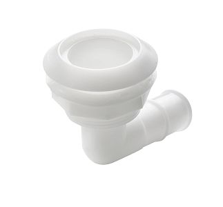 Угловой переходник с высоким фланцем Vetus для шланга Ø25мм (1") (арт. THRH25BH)