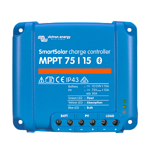 Контроллер заряда солнечной батареи Victron Energy SmartSolar MPPT 75/15 (арт. SCC075015060R / 12.028.02)