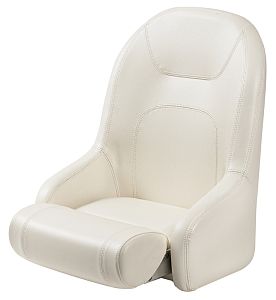 Компактное мягкое белое сиденье с откидной передней частью H51 484 x 497 х 550 мм