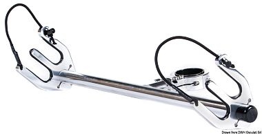 Кронштейн алюминиевый для 1 лыж Combo или 2 лыж Slalom с вилками на 38 мм Monster Tower WSR-2.5 (арт. 48.415.25)